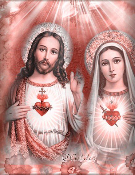 Santo Misterio del Corazón de Jesús y la Virgen María